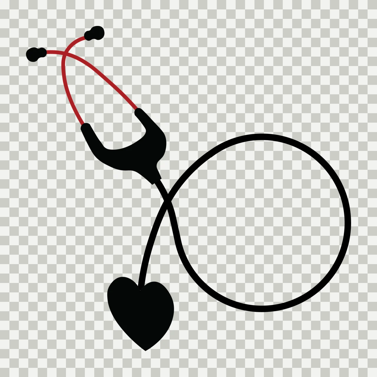 Nurse Monogram Character 07 nursing healthcare medical scrubs transparency and detail preview thumbnail