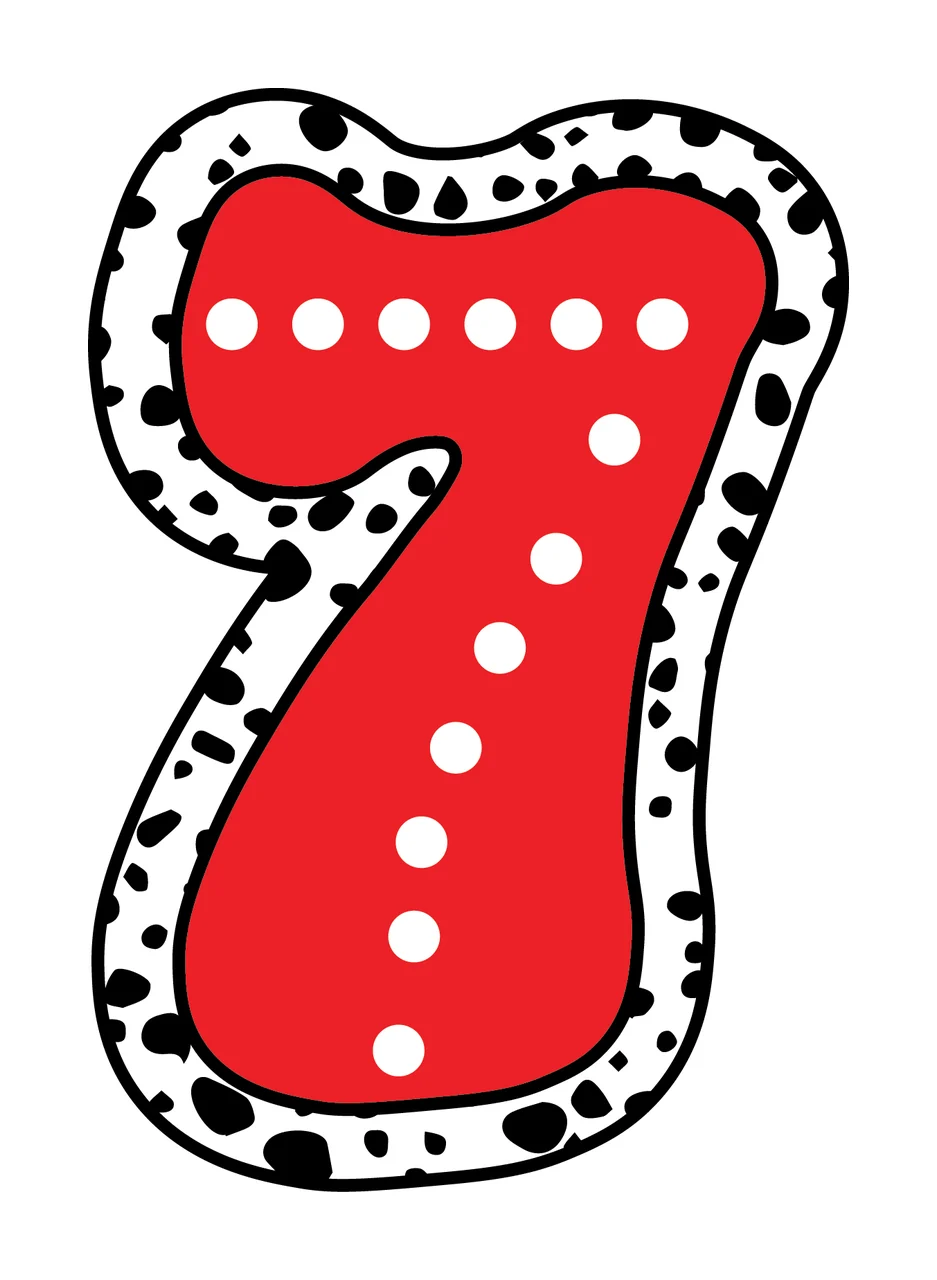 Dalmatian Dots Font Race Doodle Character 27 racing checkered flag