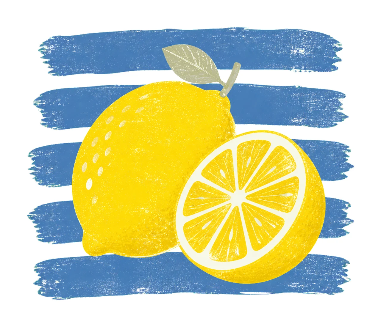 Lemon Stripes Trendy Summer Design sublimation Variation D
