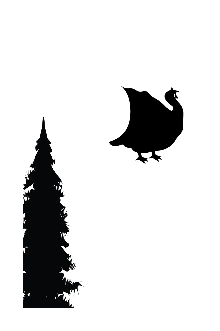 Can Glass Wrap Tree And Bird Silhouette Graphic