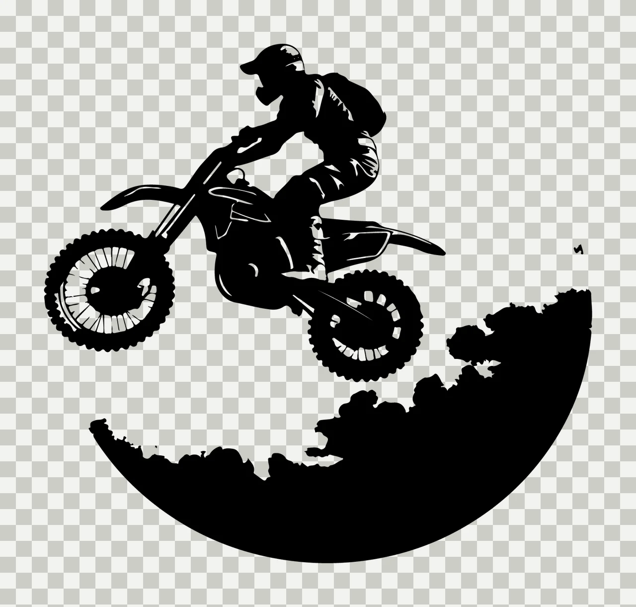 Can Glass Wrap Motocross Motorcycle Rider Jumping transparency and detail preview thumbnail