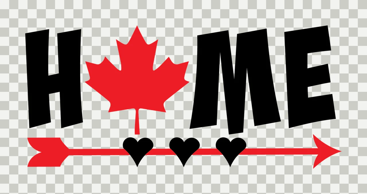 Home Maple Leaf Arrow Design Text and hearts typographic black transparency and detail preview thumbnail