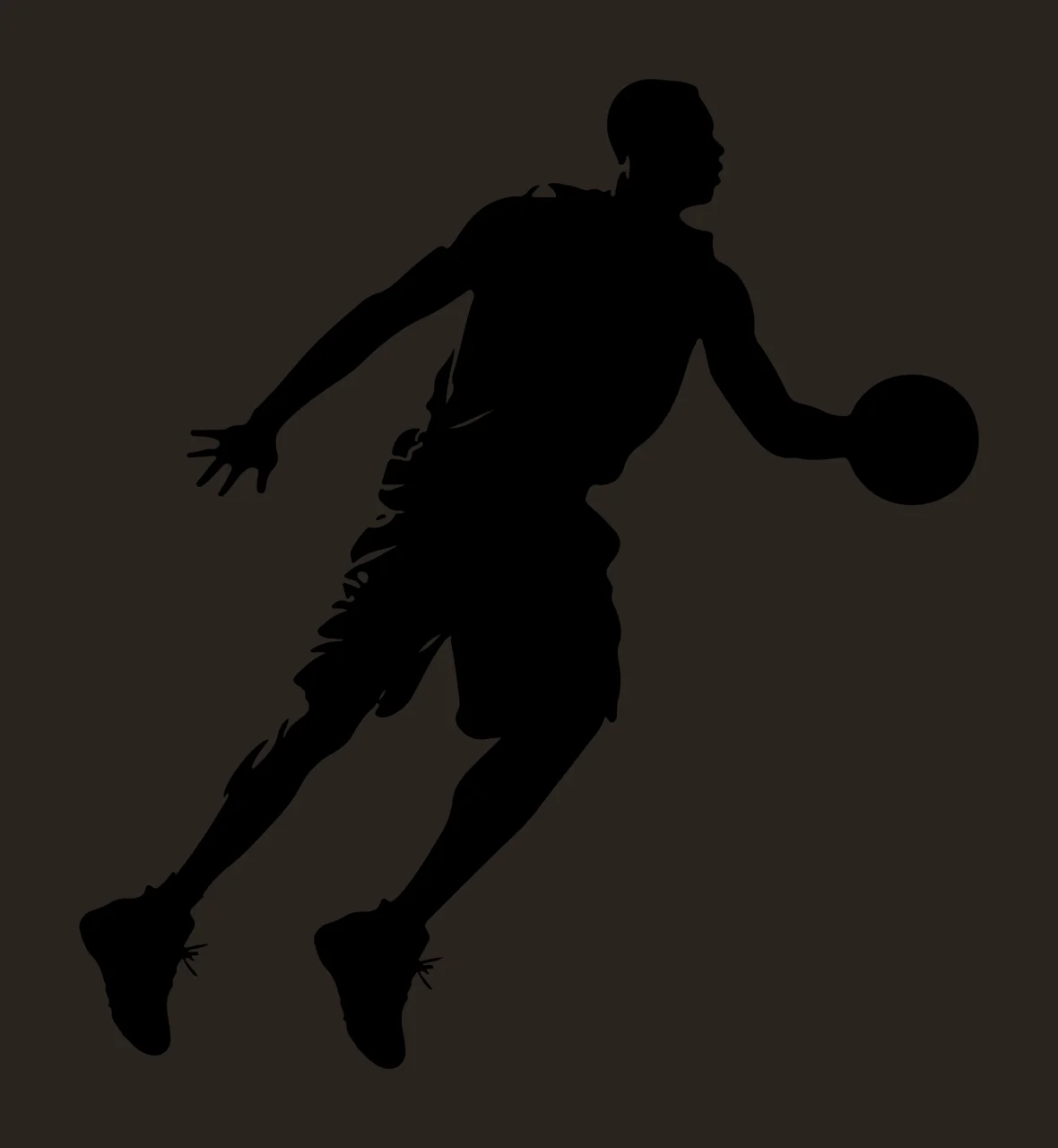 Can Glass Wrap Basketball Player Dribbling With Sports contrast preview thumbnail