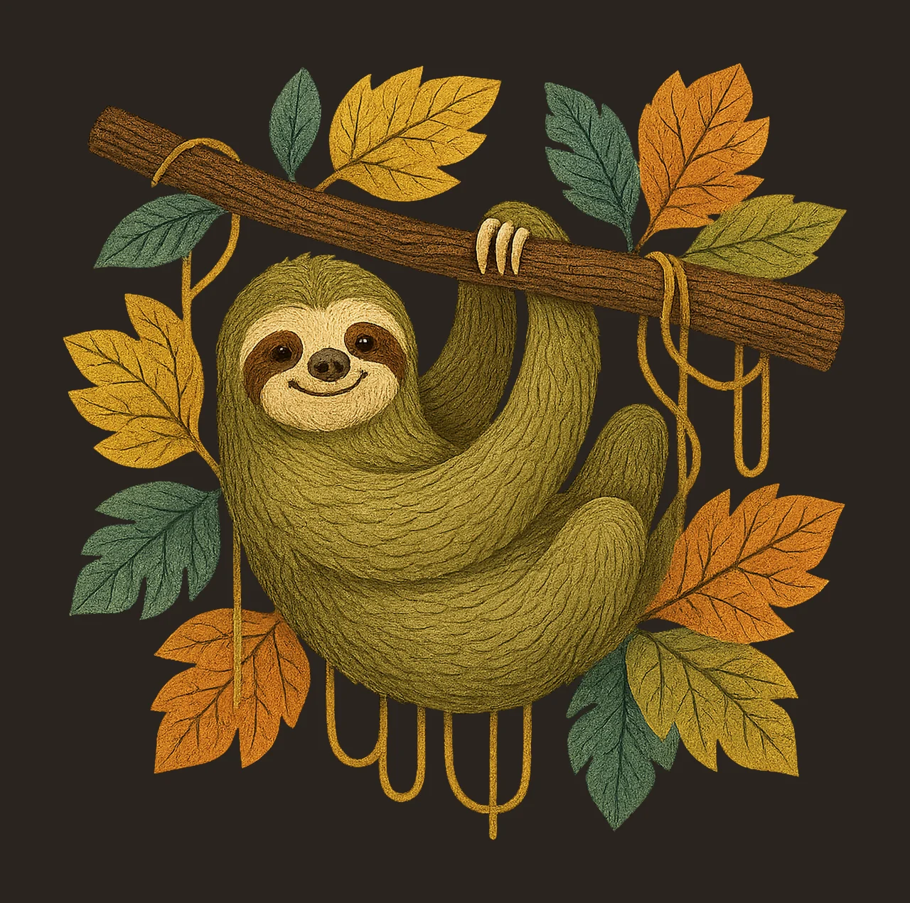 Mid century jungle animals Artwork set 30 animal contrast preview thumbnail