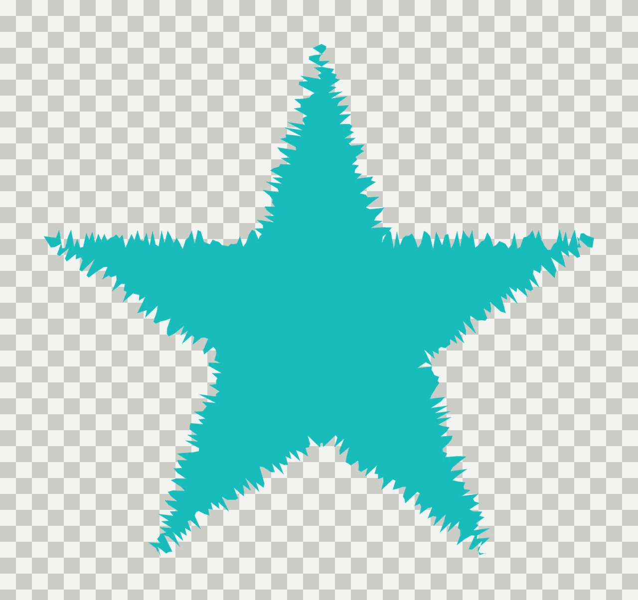 Star With Jagged Rough Edges black white shape geometry monochrome transparency and detail preview thumbnail