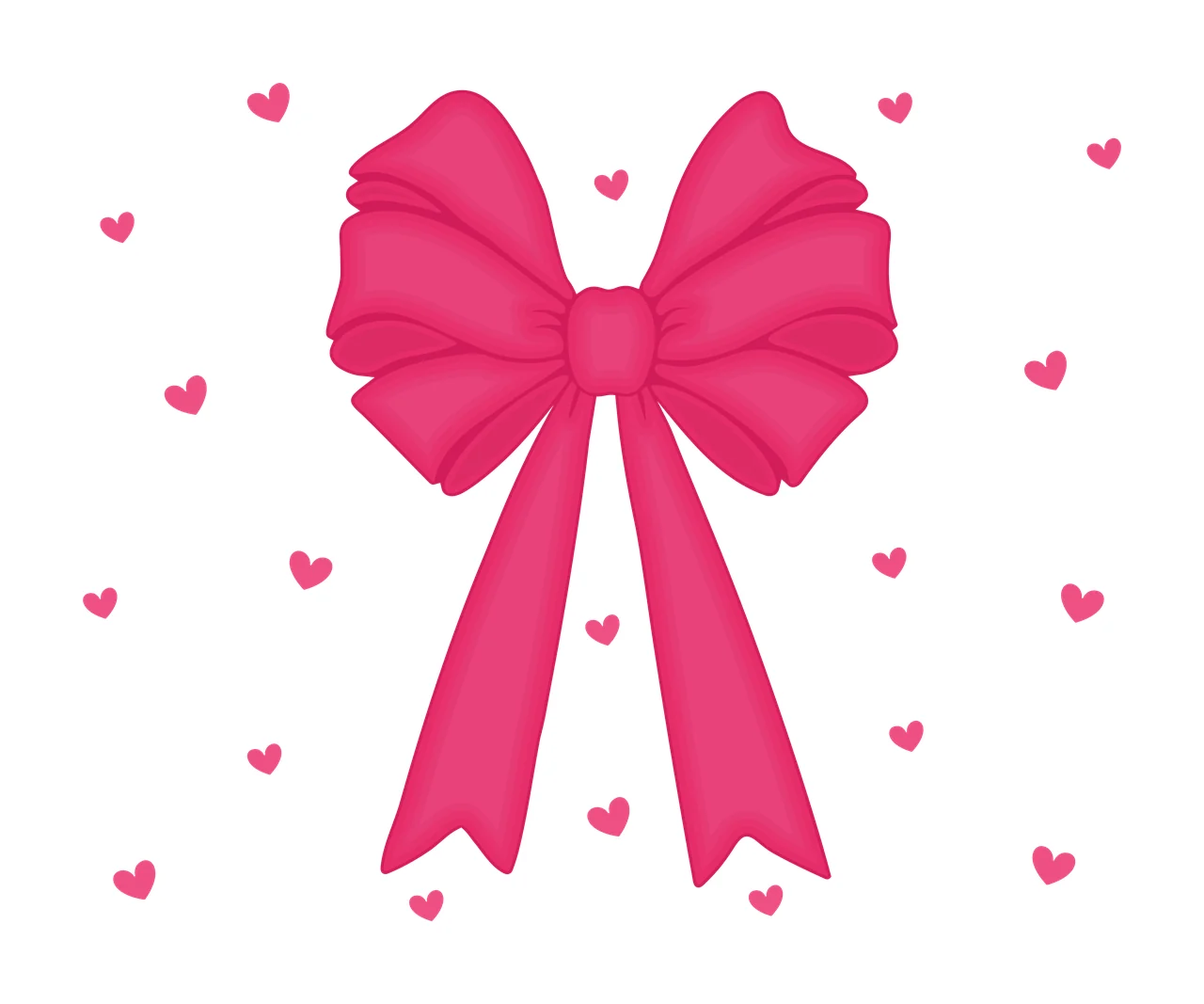 Bow Black And Heart Pattern ribbon hearts silhouette white