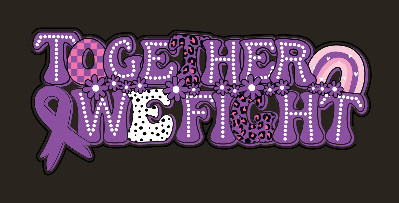 Together One Fight Graphic Text display ribbon bubble font contrast preview thumbnail