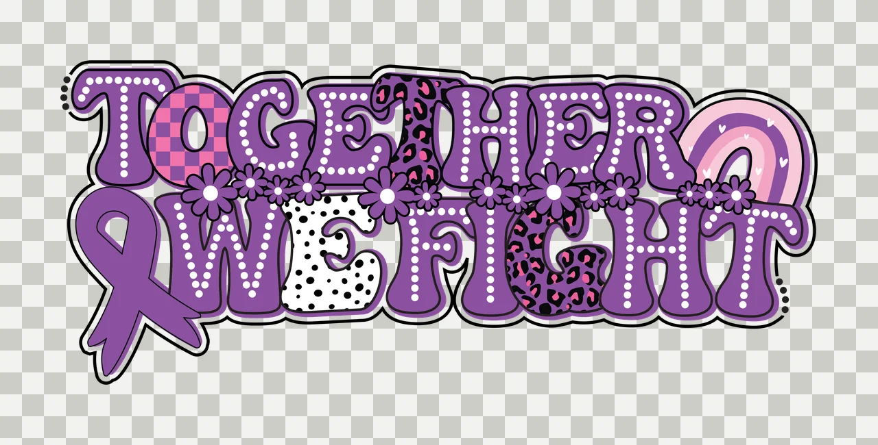 Together One Fight Graphic Text display ribbon bubble font transparency and detail preview thumbnail