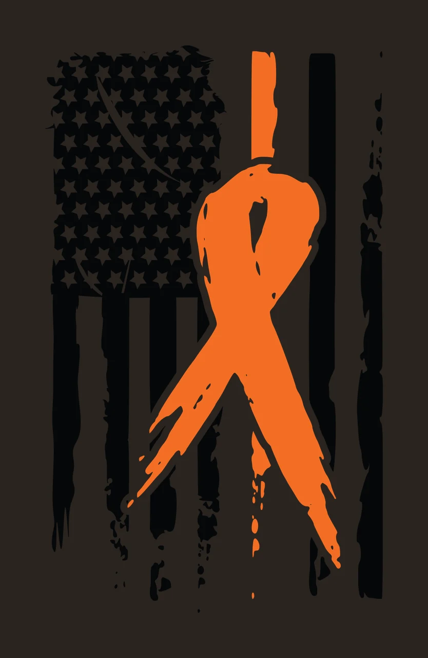 Awareness Ribbon On Distressed Flag centered stars stripes contrast preview thumbnail