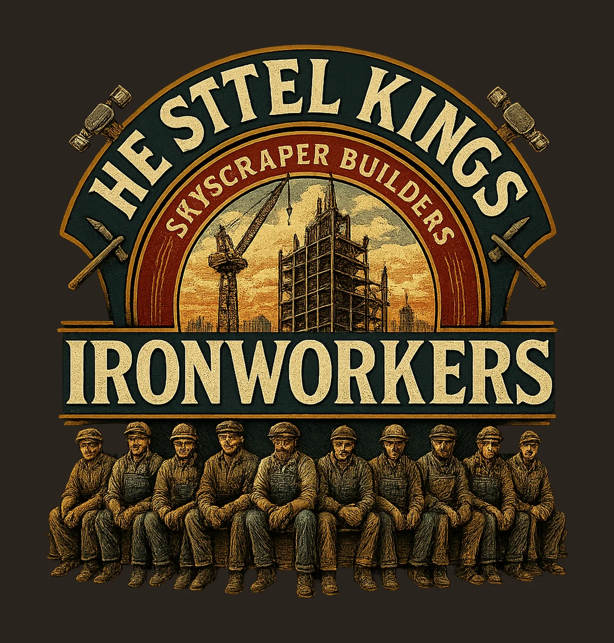 Ironworker shirt Union Welding Design Proud Ironworker Art contrast preview thumbnail