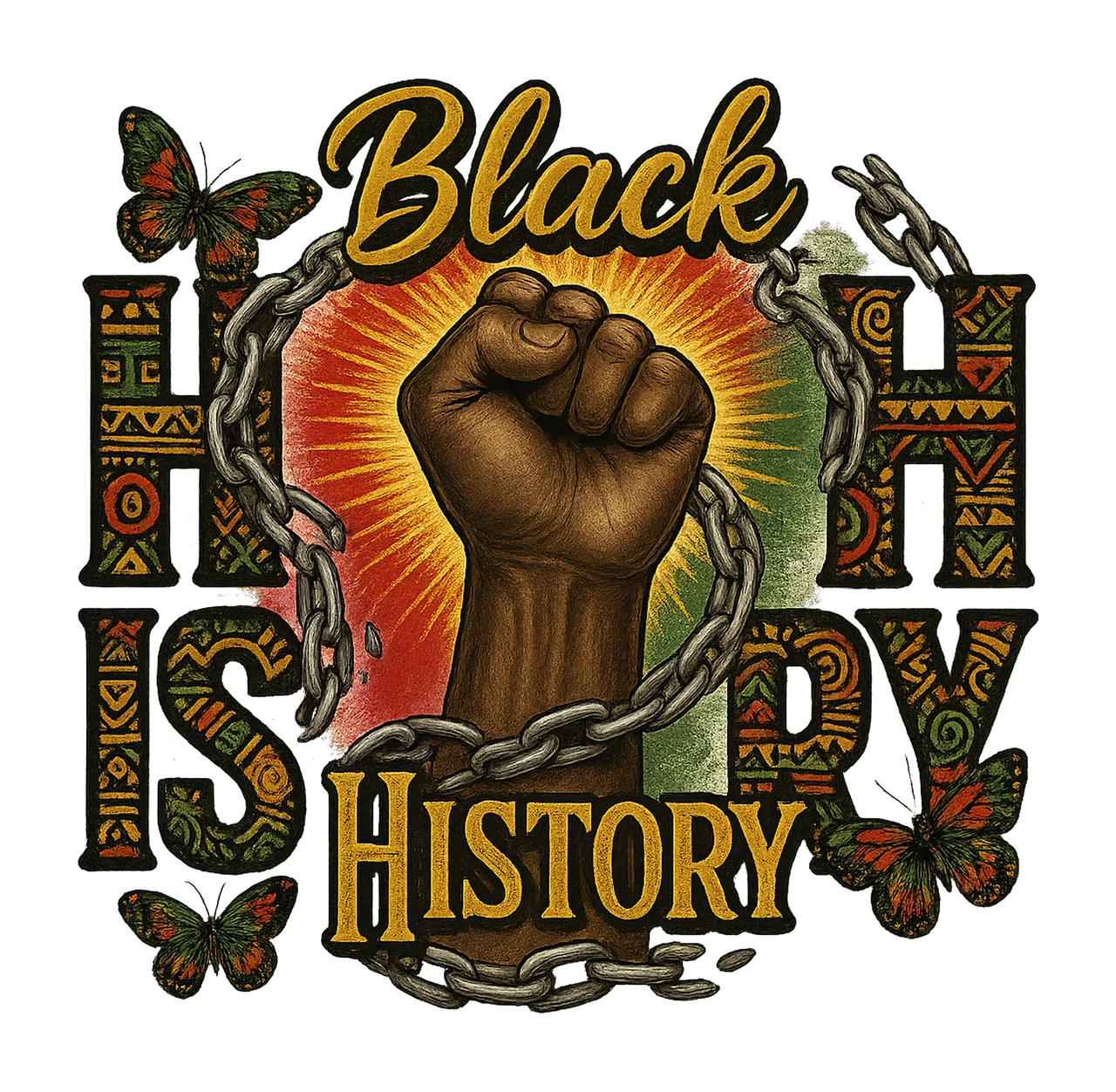 Black Her Story Juneteenth Sublimation Design Empowerment