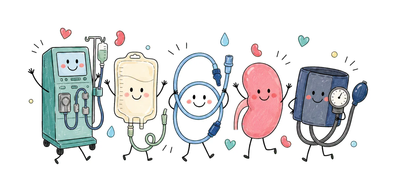 Dialysis Nurse Doodle Crew Cute Kidney Variation B