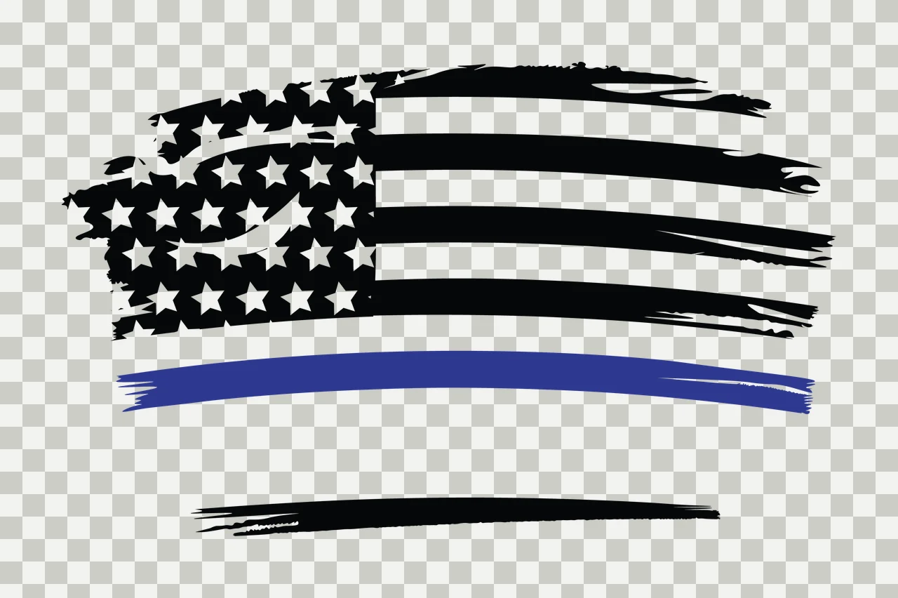 Flag Distressed American Black Silhouette stars stripes Variation transparency and detail preview thumbnail