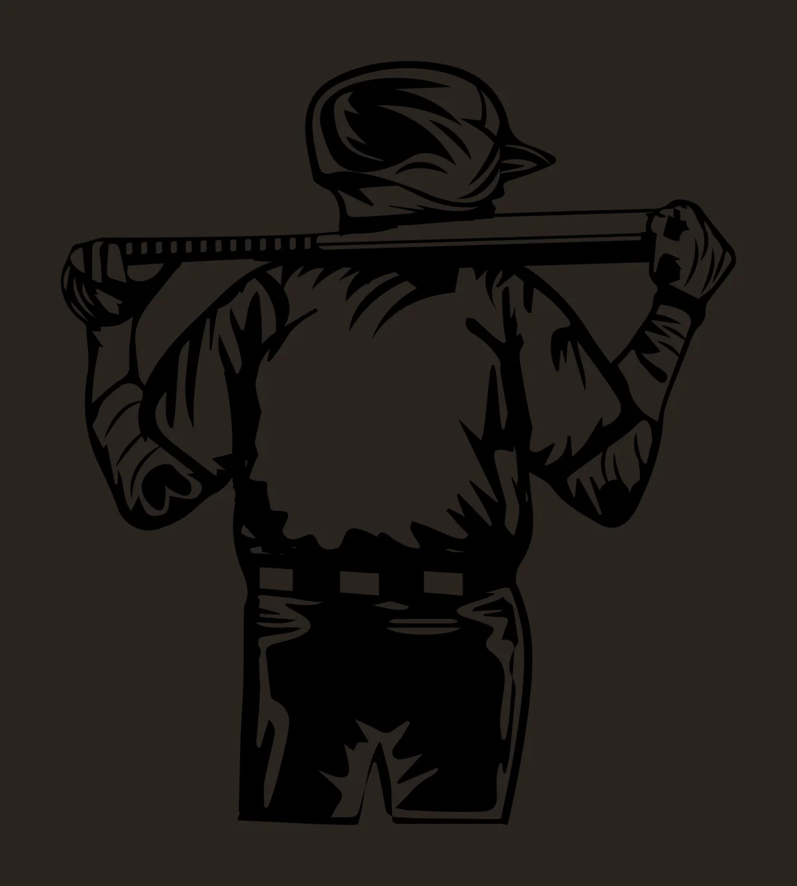 Baseball Player Standing With Bat Resting On Shoulders helmet contrast preview thumbnail