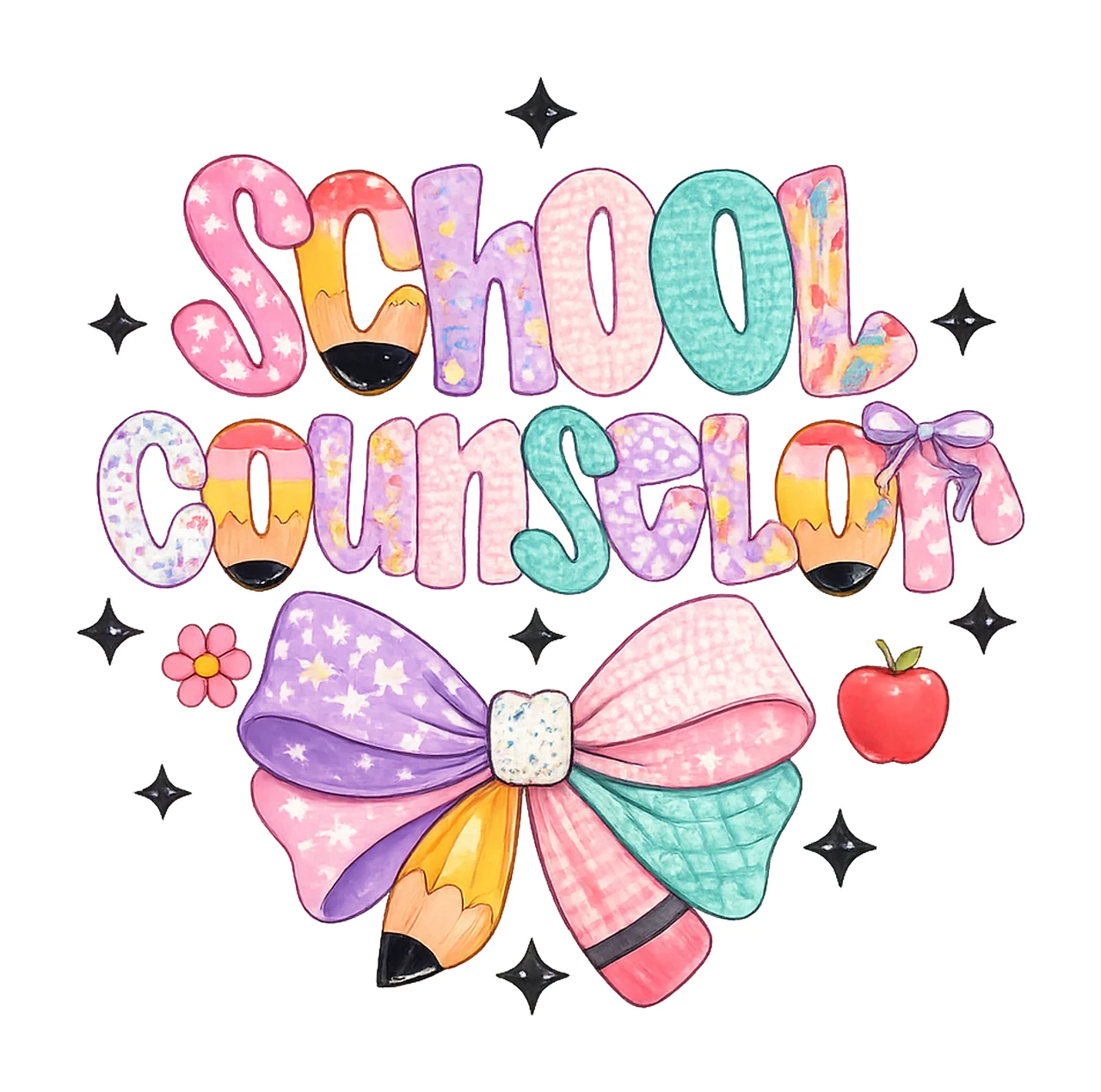 Preppy School Counselor Floral Design Grandmillennial