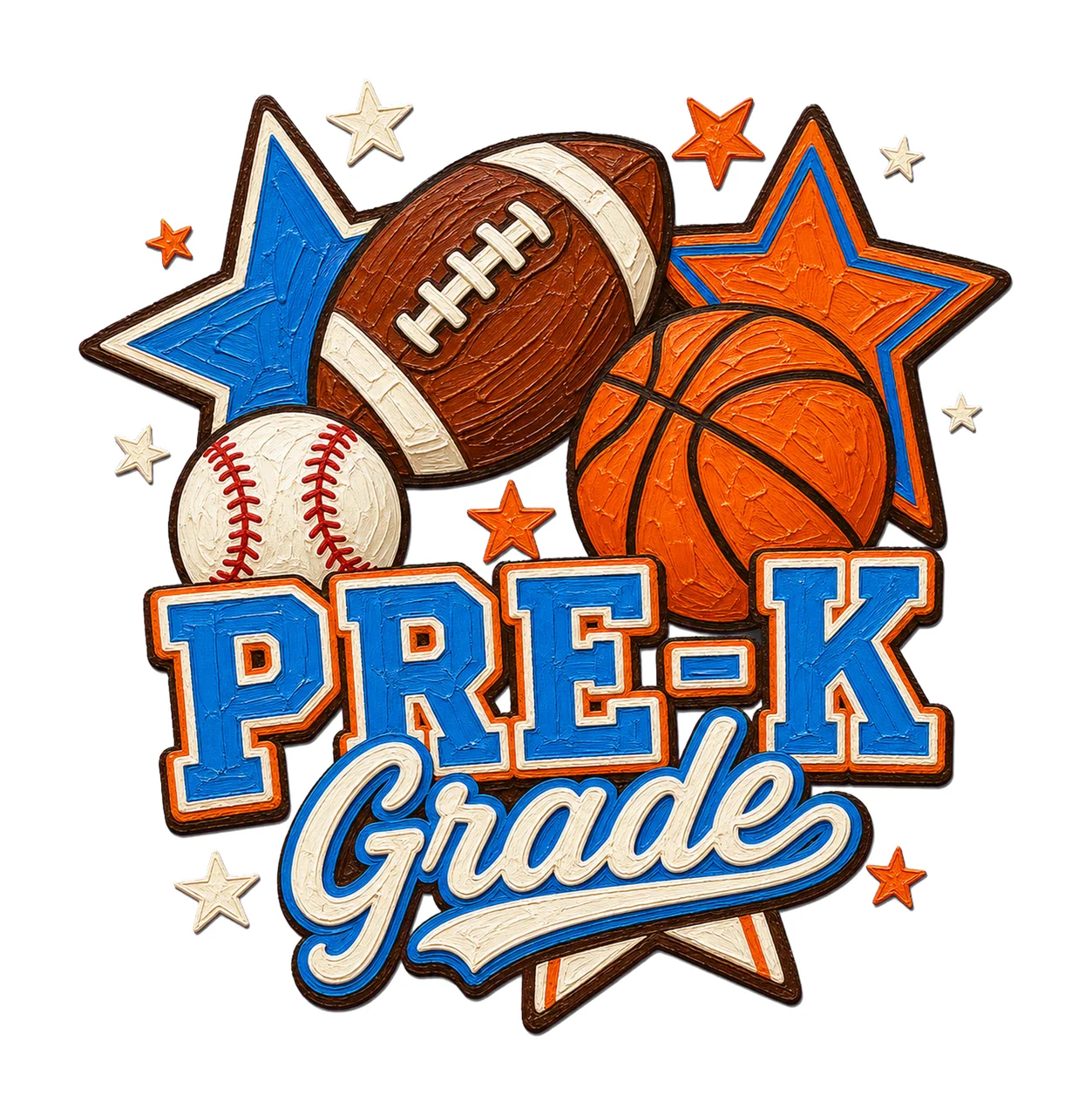 Sports Back To School Grade Football Basketball Variation C