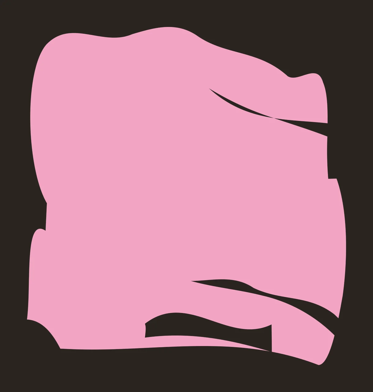 Pink paint stroke Illustration with brush mark, swatch and negative space in light pink and white contrast preview thumbnail