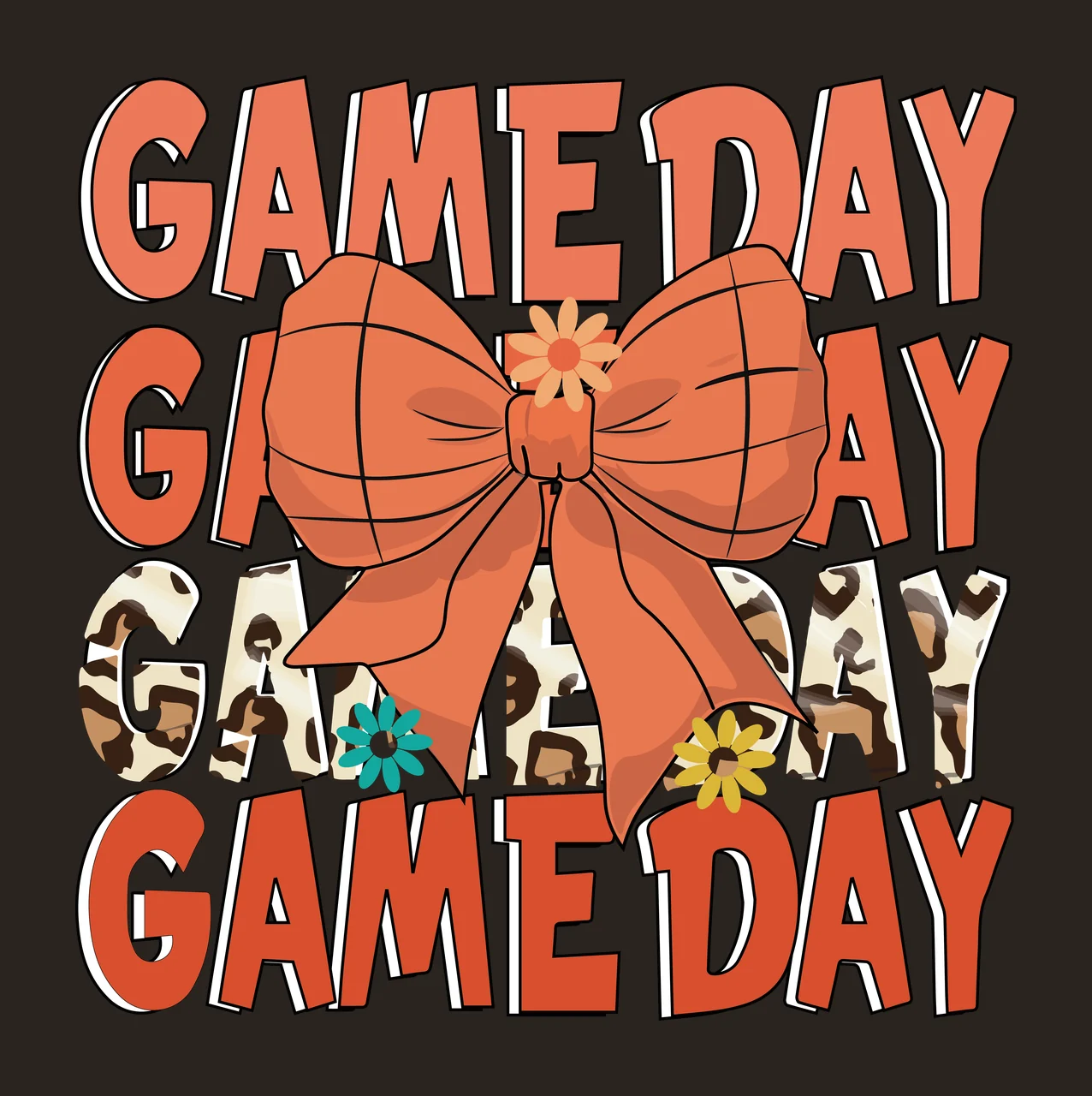 Game Day Typography Silhouette Pattern butterfly black repetition contrast preview thumbnail