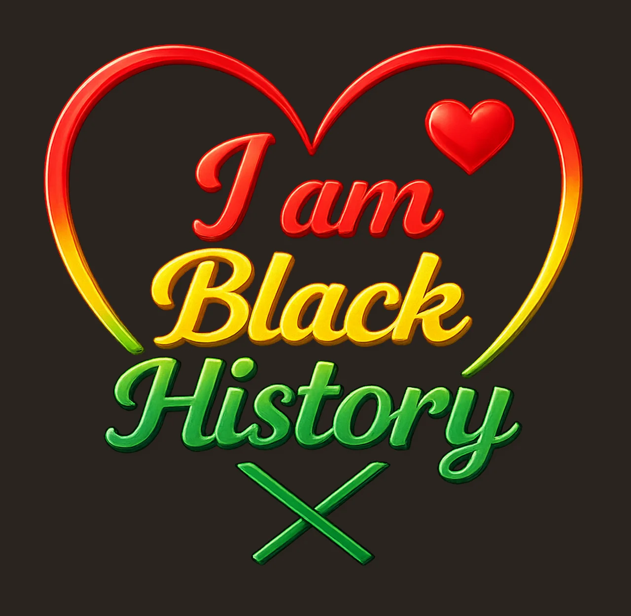 Am Black History Black History Month Design African American contrast preview thumbnail