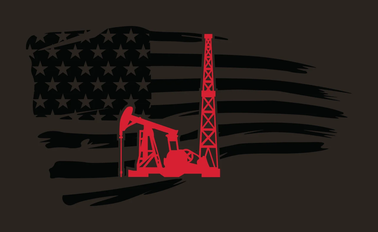 Can Glass Wrap Oil Pump Stationary With Derrick contrast preview thumbnail
