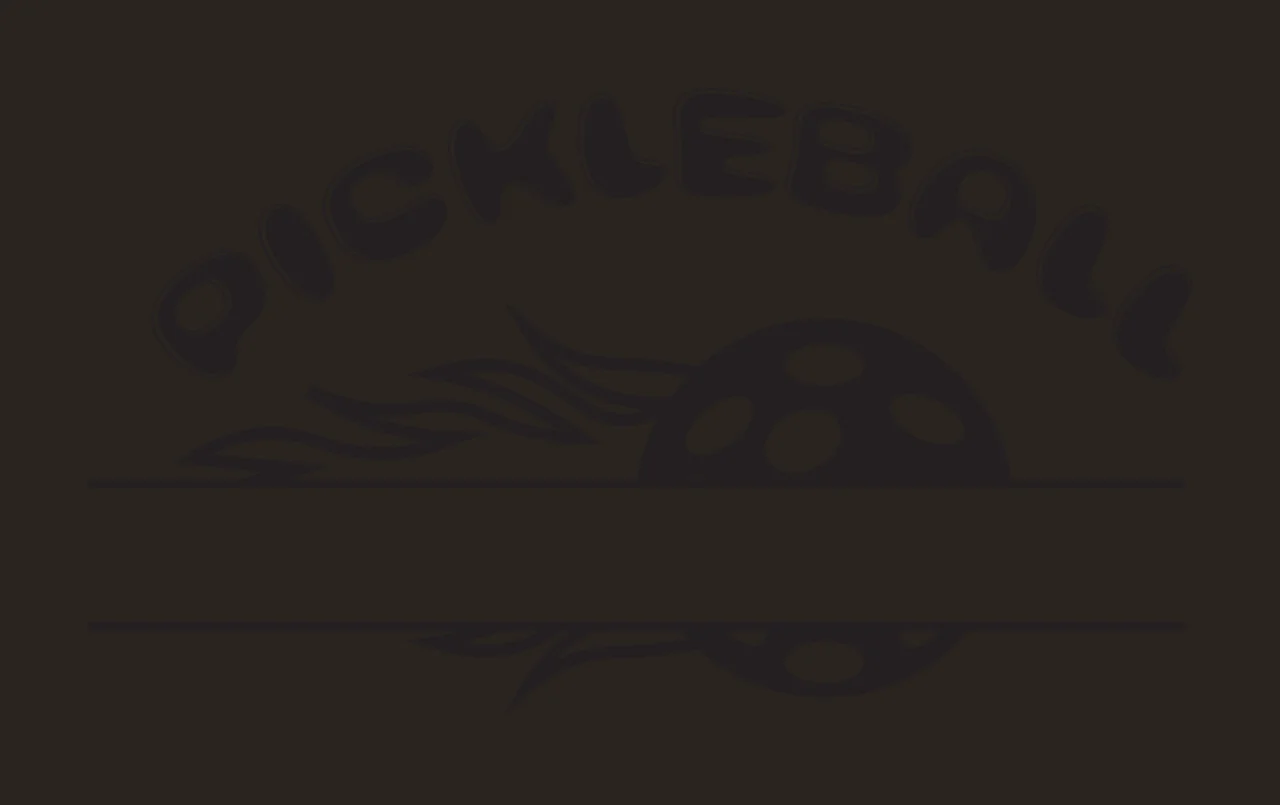 Pickleball Ball With Flames Graphic Design flaming horizontal banner contrast preview thumbnail