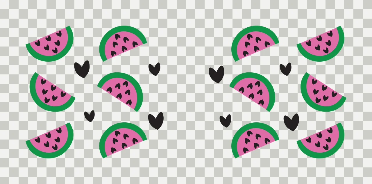 Can Glass Wrap Repeating Semicircle And Heart Shapes geometric pattern transparency and detail preview thumbnail
