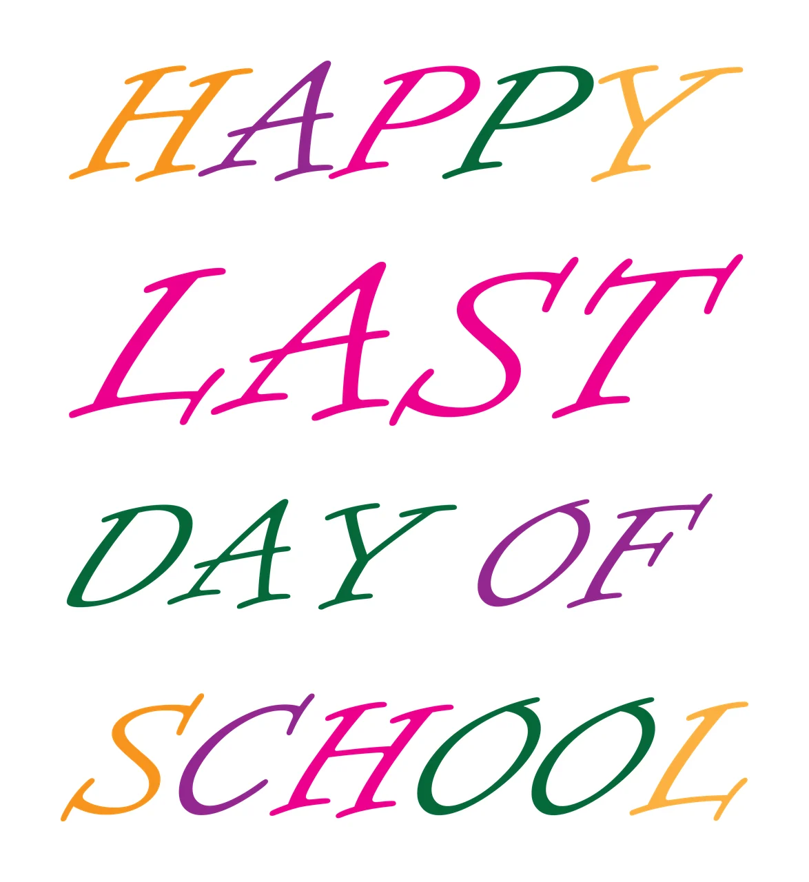Last School classroom student education back to first day Variation