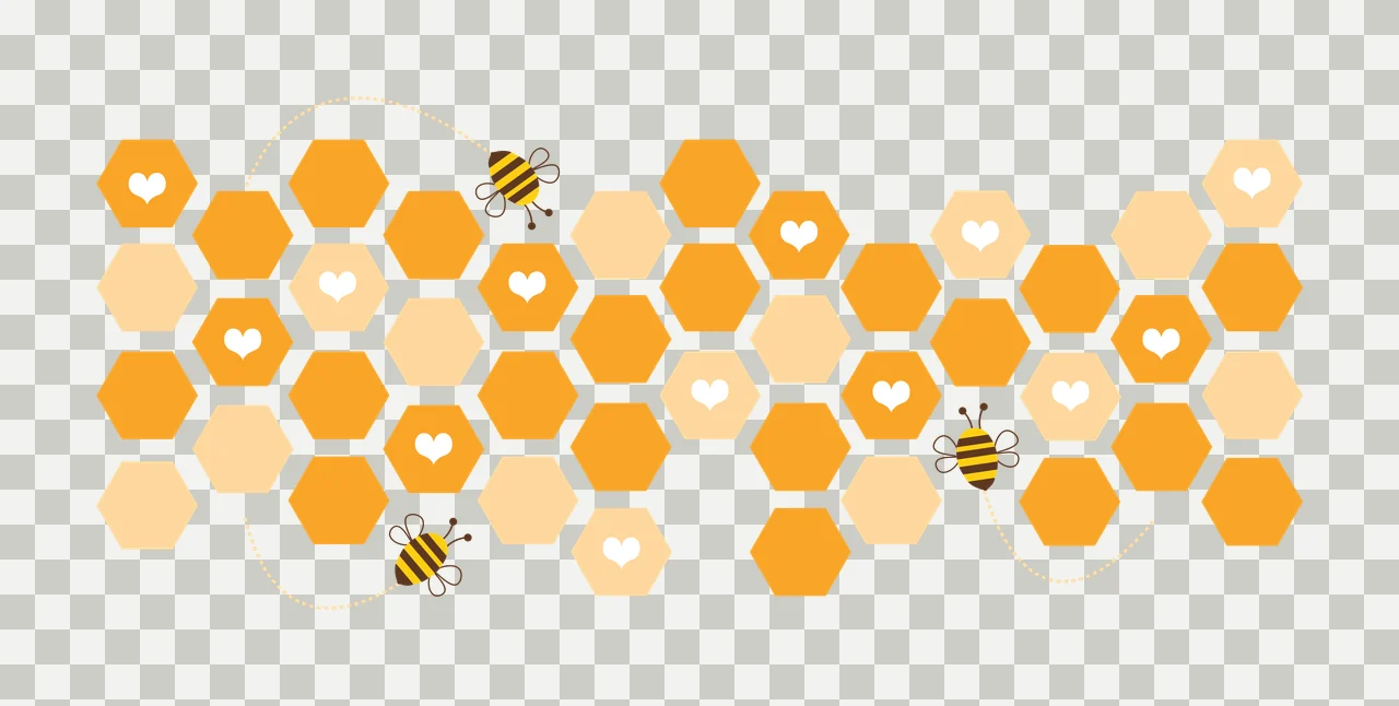 Can Glass Wrap Bees And Honeycomb Hexagonal Pattern flying transparency and detail preview thumbnail