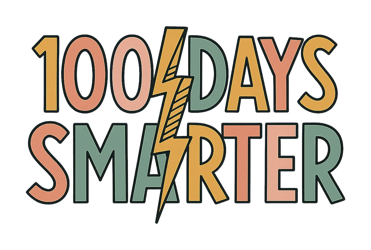 100 Days of School 100 Days Smarter Kids Rainbow Letter