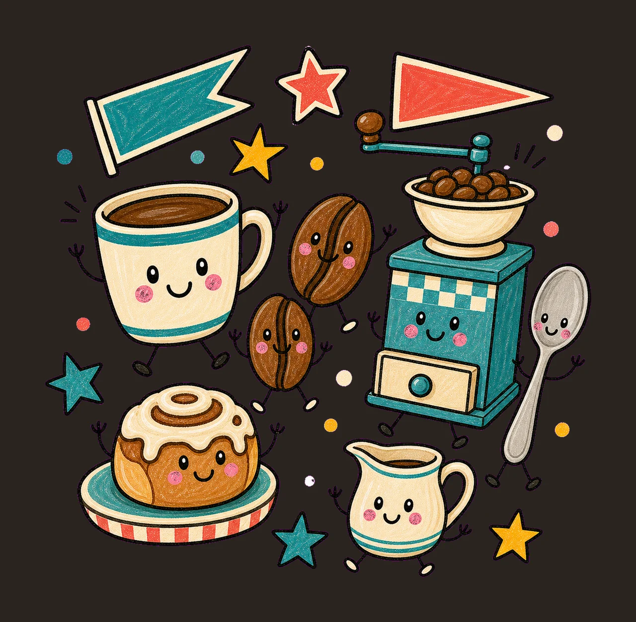 national coffee day 03 retro varsity sublimation instant contrast preview thumbnail