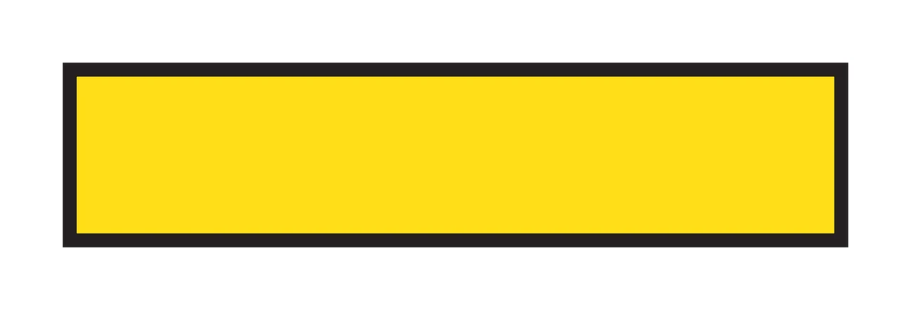 Simple Solid Black Horizontal Rectangular Bar On White rectangle
