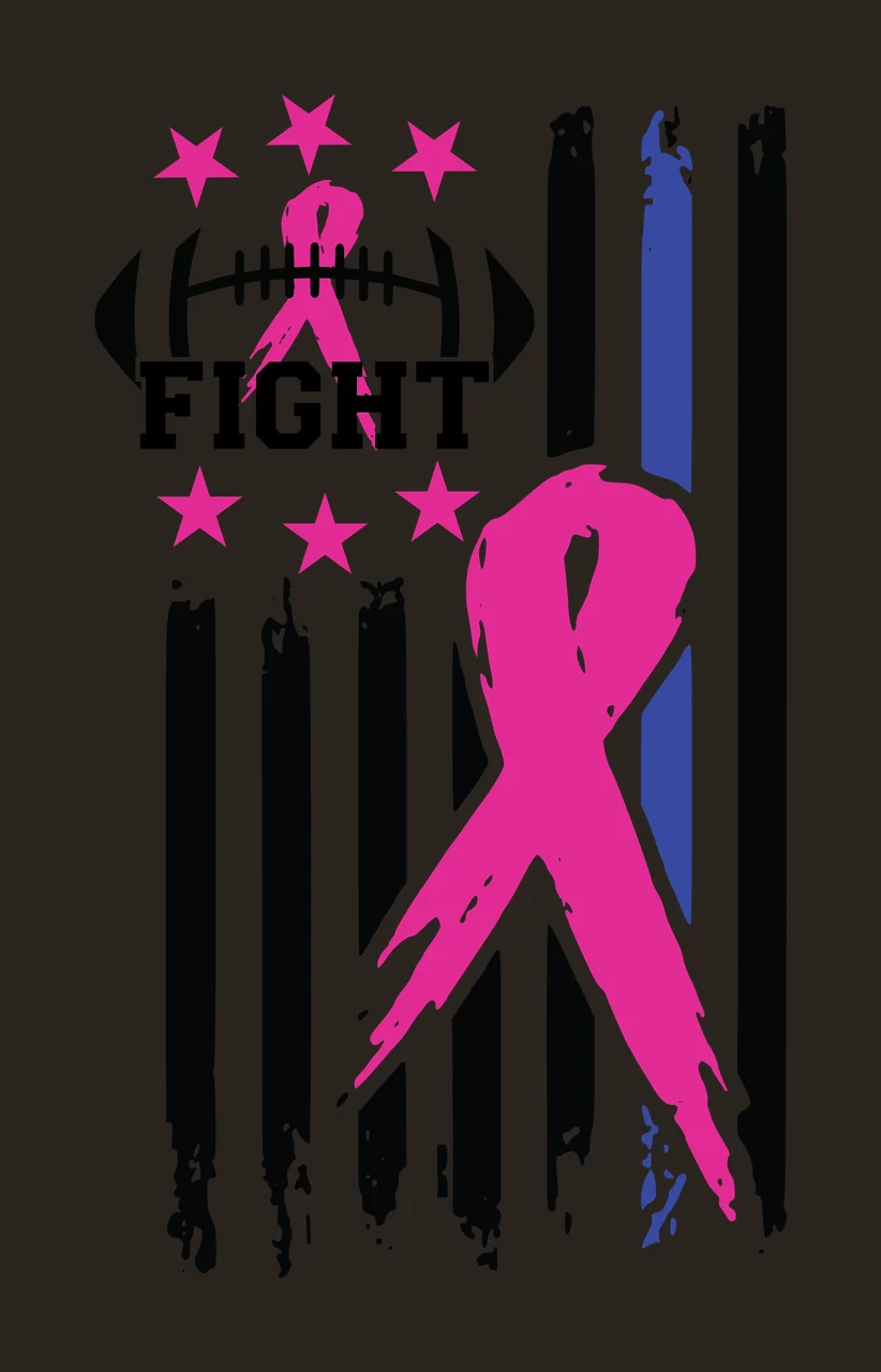 Flag Football Ribbon Black Graphic and Combined with stars contrast preview thumbnail