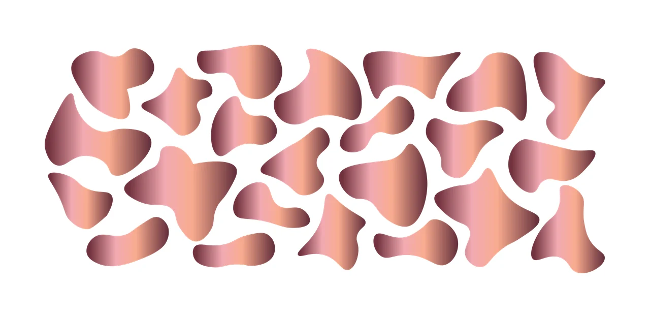 Can Glass Wrap Abstract Irregular Black Blob Pattern blobs