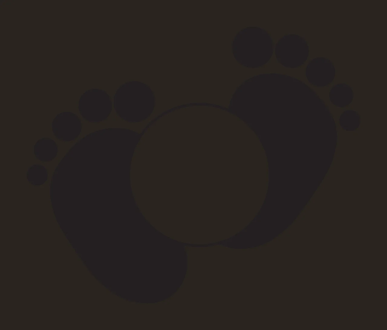 Feet Black Baby With White Circle footprints symbol 1 2 F16 BIG contrast preview thumbnail