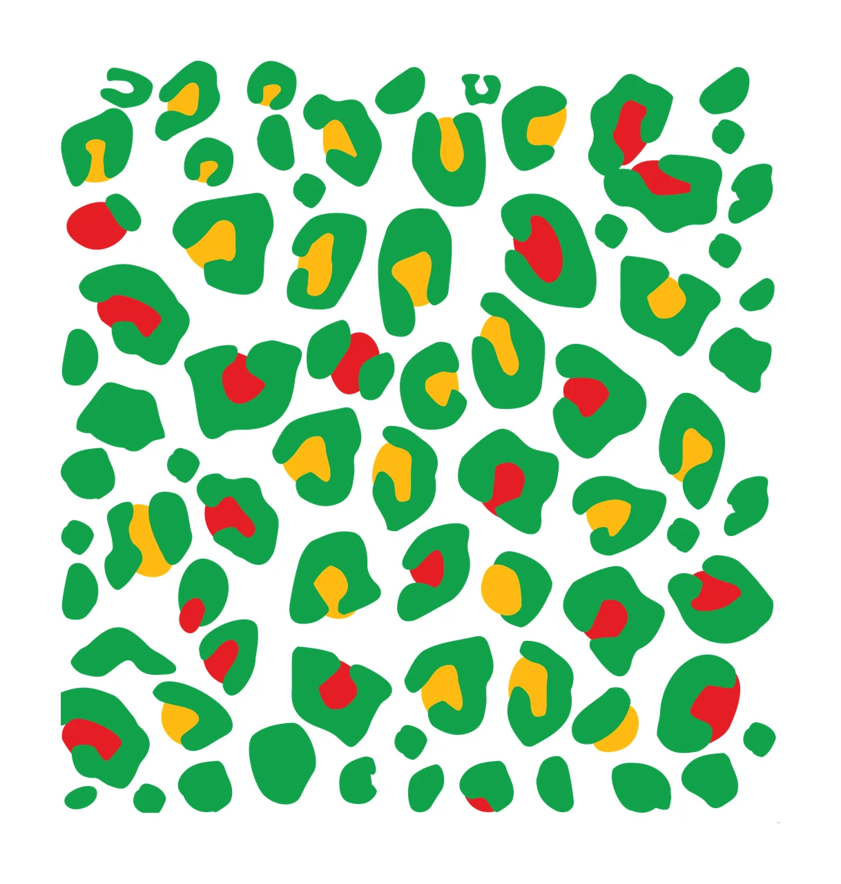 Black Leopard Print Pattern Graphic repeating spots shapes