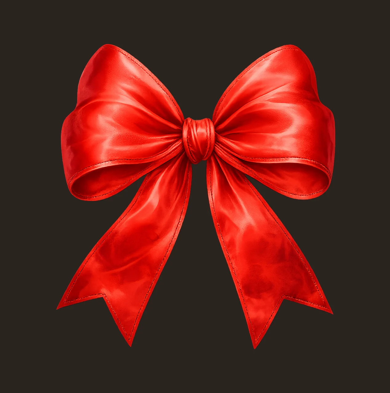Red Coquette Bow Watercolor Ribbon Design Pastel Pink Bow contrast preview thumbnail
