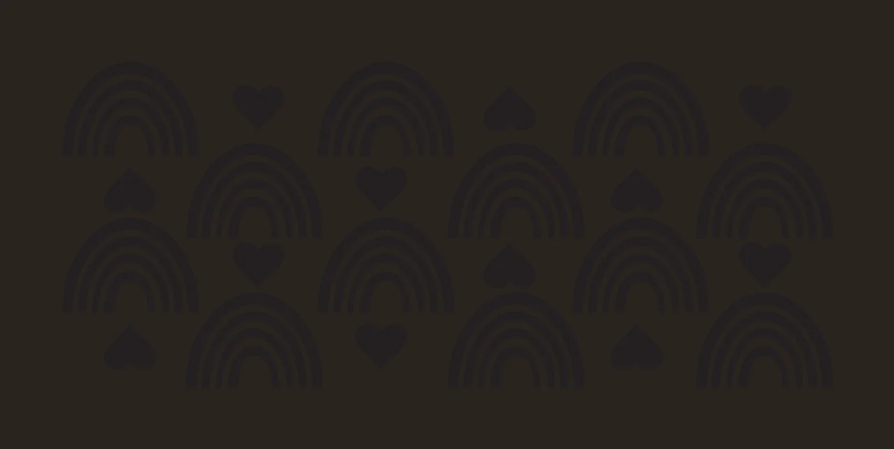 Can Glass Wrap Rainbow And Heart Pattern Design repeating arranged in contrast preview thumbnail
