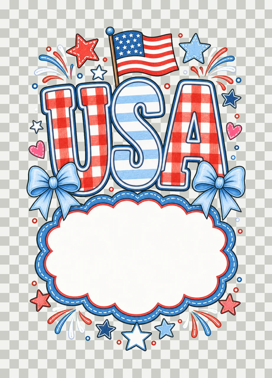 Independence Name Plate American Design Kids Variation E transparency and detail preview thumbnail