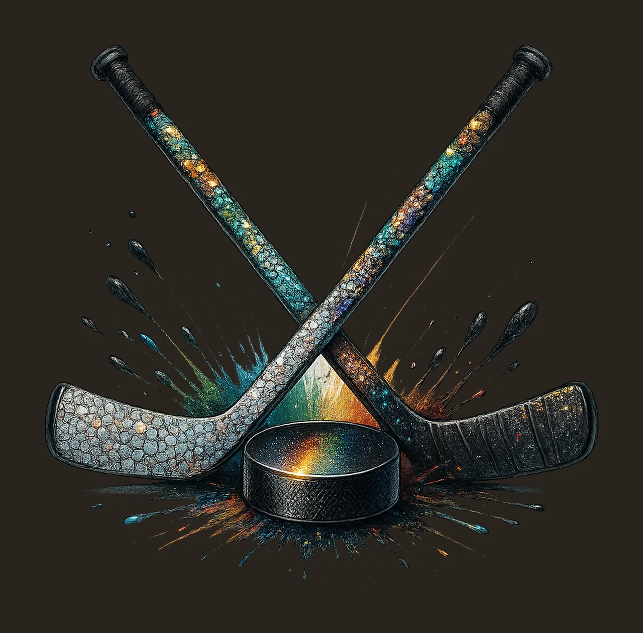 Sequin hockey Sublimation design Sports print Hockey Artwork contrast preview thumbnail