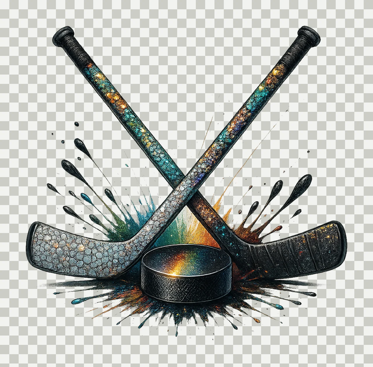Sequin hockey Sublimation design Sports print Hockey Artwork transparency and detail preview thumbnail