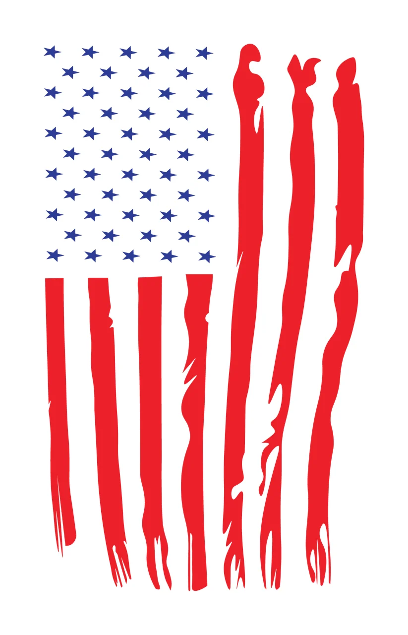 Can Glass Wrap American Flag With Stars