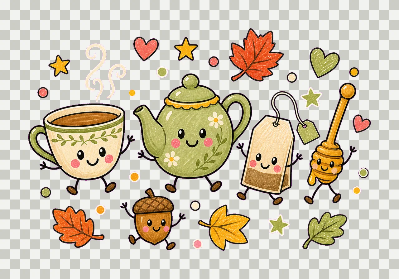 tea lover fall 01 walking lineup sublimation instant shirt transparency and detail preview thumbnail