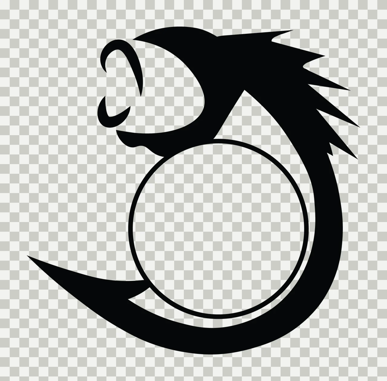 Can Glass Wrap Fish Forming A Hook transparency and detail preview thumbnail