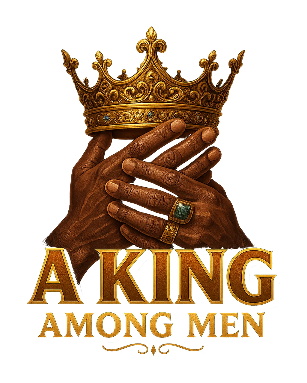 King Among Men Black King Sublimation Design Black History