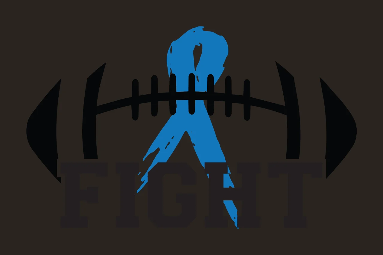Ribbon Fight Typography With Text And Football Lines contrast preview thumbnail