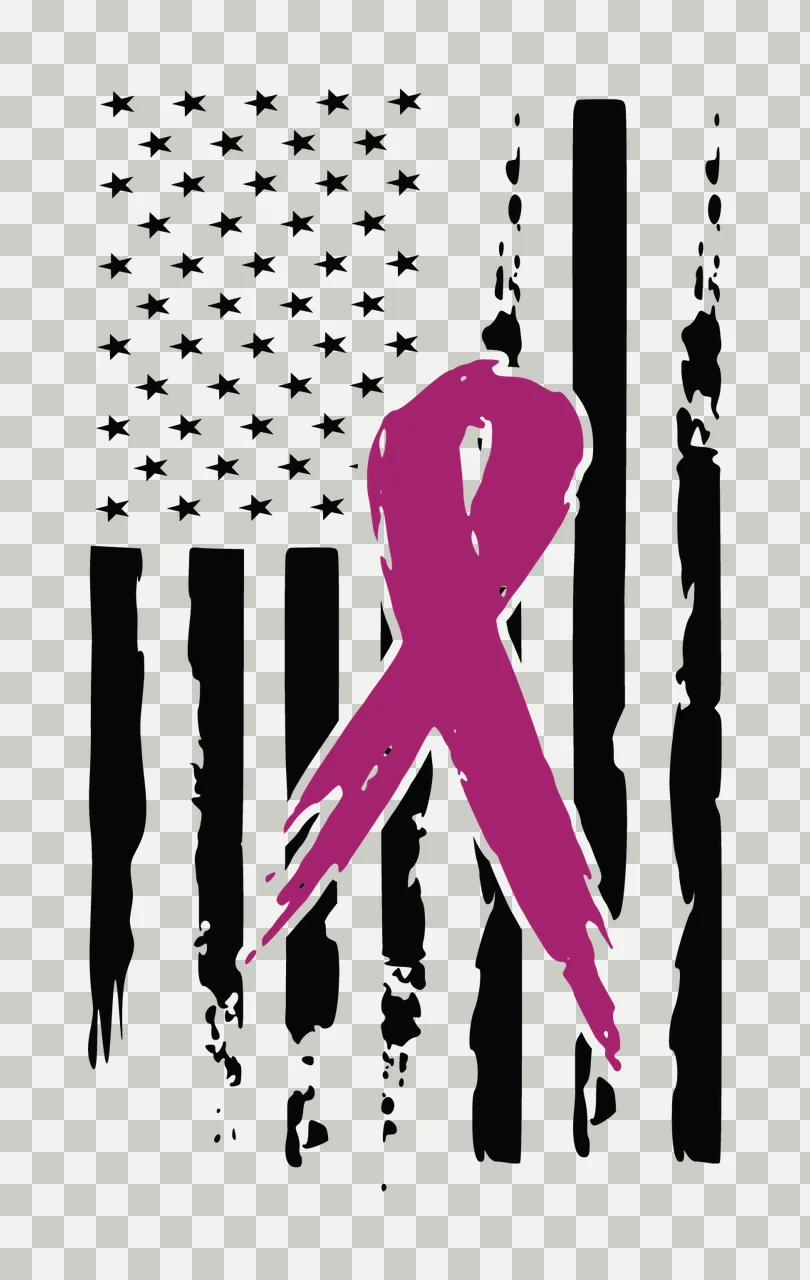 Distressed Flag With Ribbon Element displayed stars stripes transparency and detail preview thumbnail