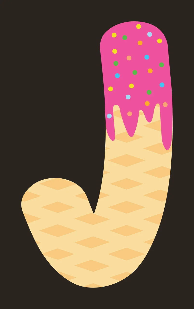 Ice Cream Font Character 34 scalable logo design icon contrast preview thumbnail