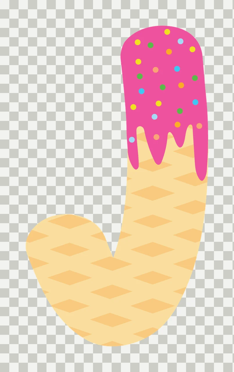 Ice Cream Font Character 34 scalable logo design icon transparency and detail preview thumbnail