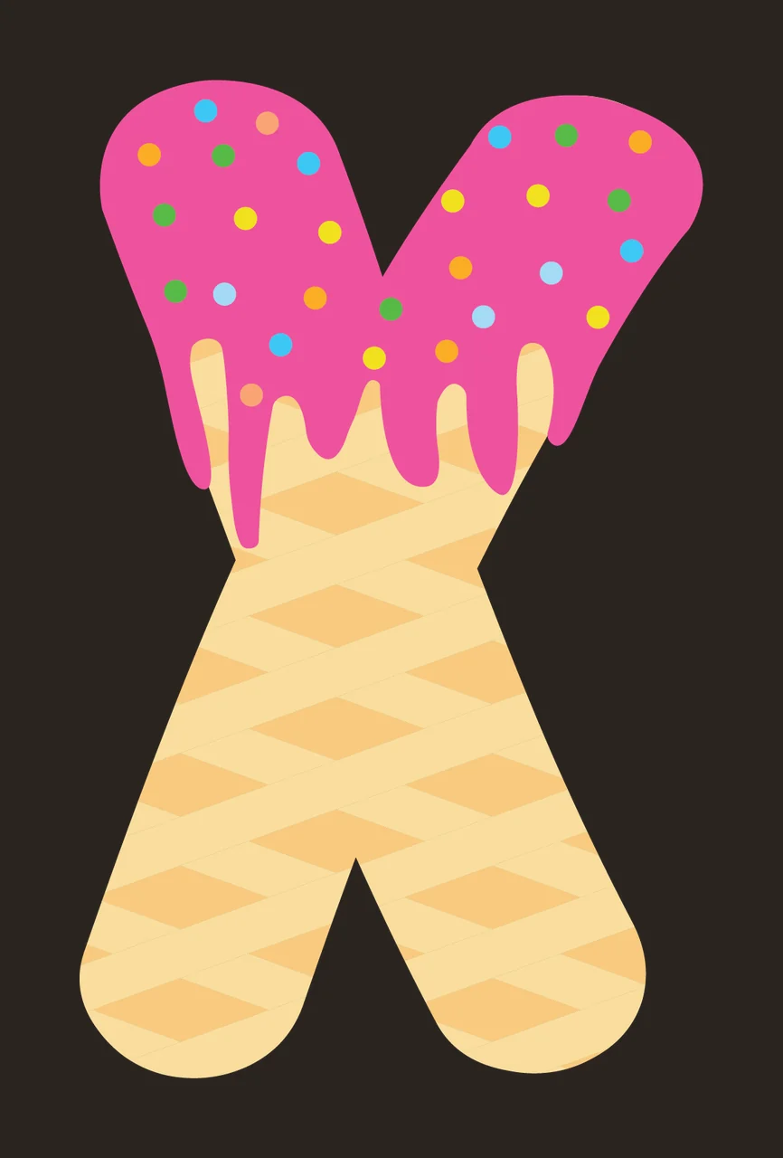 Ice Cream Font Character 15 scalable logo design icon contrast preview thumbnail