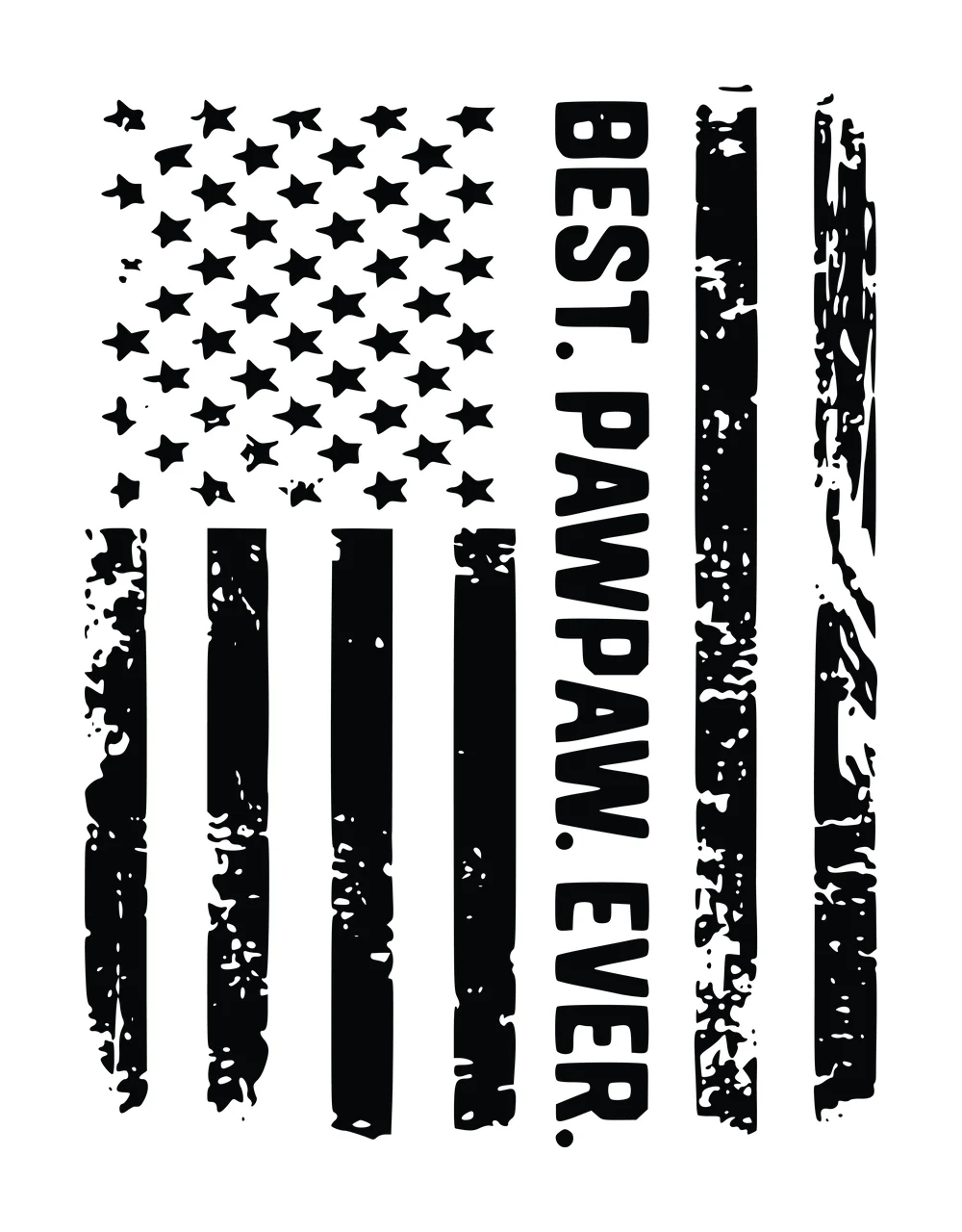 Best Flag Vertical Graphic With Text Integrated Into stars
